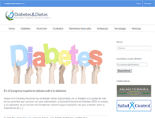 Tablet Screenshot of diabetesdietas.com